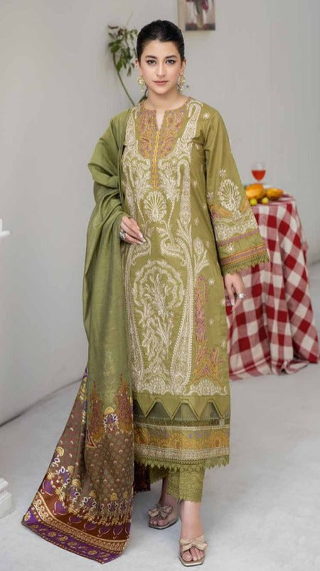 SKILL BY JOHRA 3PC LAWN H-859 JUNSTICHED