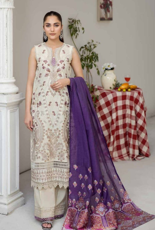 SKILL BY JOHRA 3PC LAWN JH-864 UNSTICHED