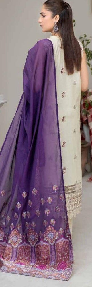 SKILL BY JOHRA 3PC LAWN JH-864 UNSTICHED