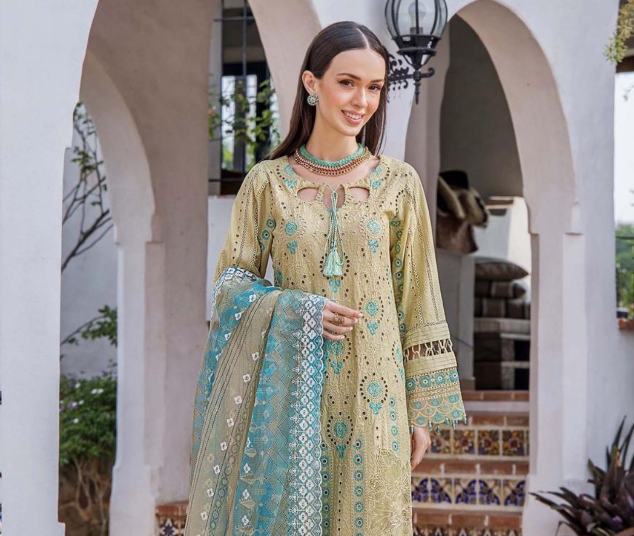 ADAN LIBAS LUXURY LAWN EMB 3 PIECE JCH-033