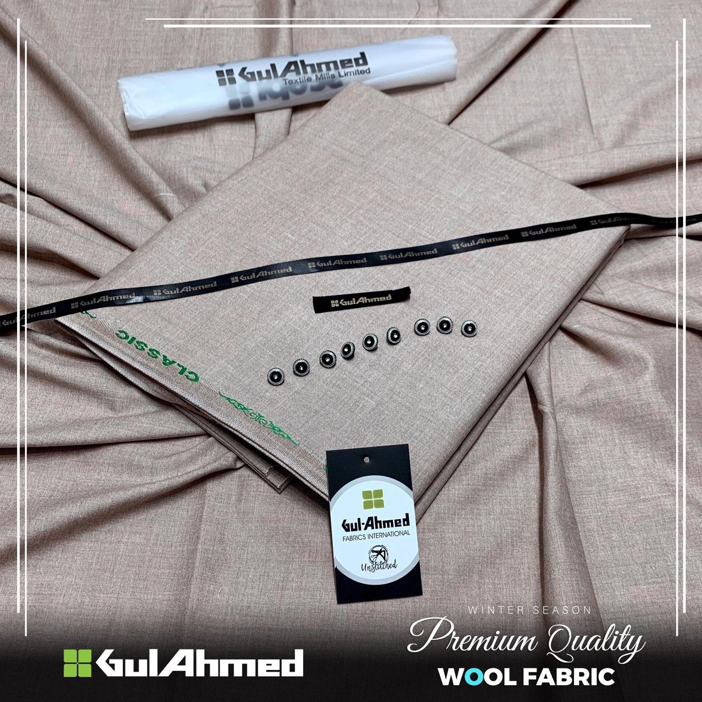 JCH-WF GUL AHMAD WOOL FABRIC