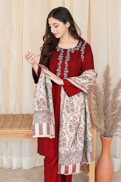 A Sling Embroidery 3PC Dhanak Suit JCH-181