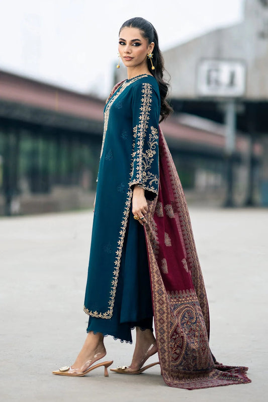 JCH-010 Izel Heavy Embroidery 3PC Dhanak Suit