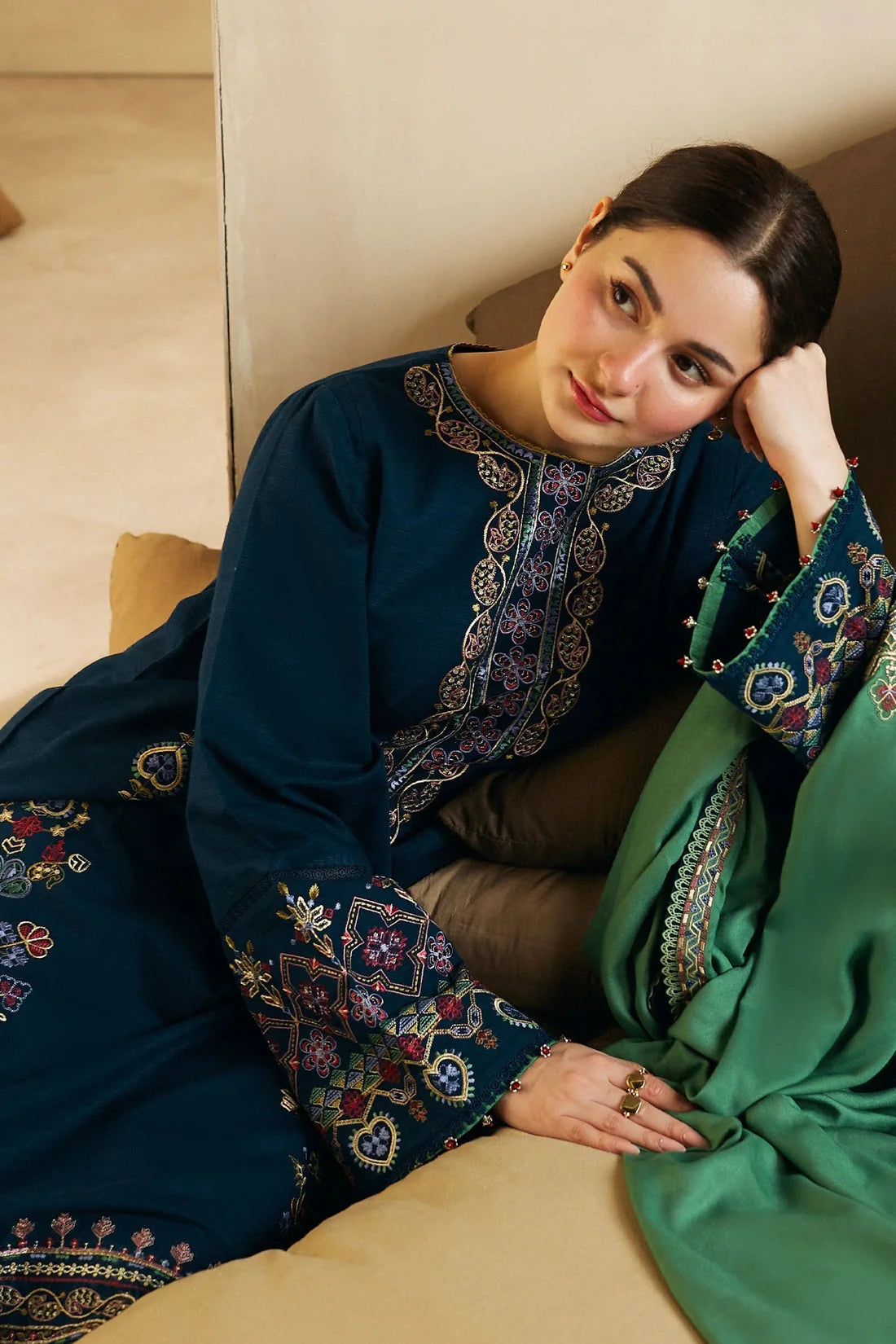 JCH-008 COCO Heavy Embroidery 3PC Dhanak Suit