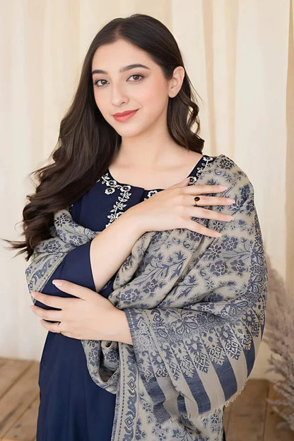 A Sling Embroidery 3PC Dhanak Suit JCH-180