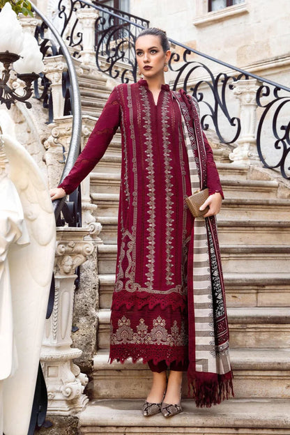 JCH-014 Maria B Heavy Embroidery 3PC Dhanak Suit