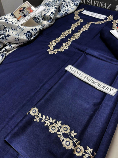 A Sling Embroidery 3PC Dhanak Suit JCH-180