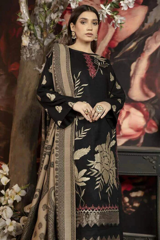 Sapphire Heavy Embroidery 3PC Dhanak Suit JCH-087