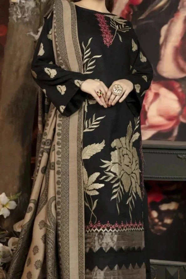 Sapphire Heavy Embroidery 3PC Dhanak Suit JCH-087