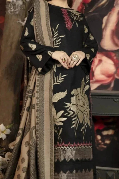 Sapphire Heavy Embroidery 3PC Dhanak Suit JCH-087