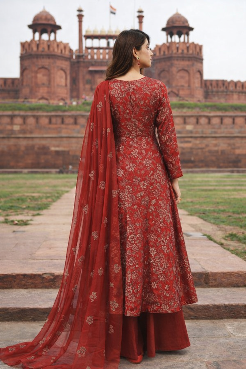 Bareeze luxury Embroidred LAWN 3PC UNSTICHED JCH-125 - Image 2