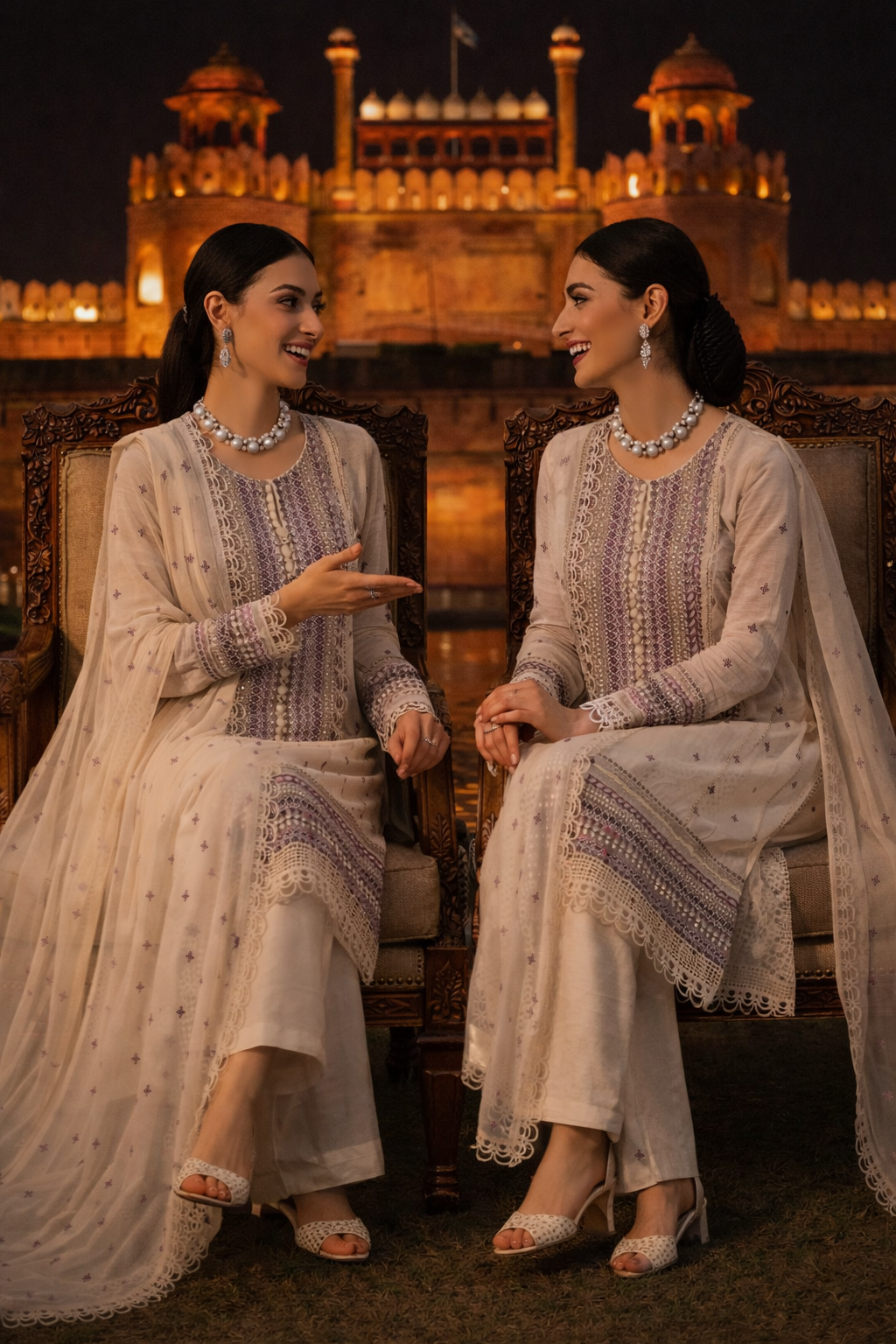 Bareeze A+ luxury Embroidred LAWN 3PC UNSTICHED JCH-127 - Image 2