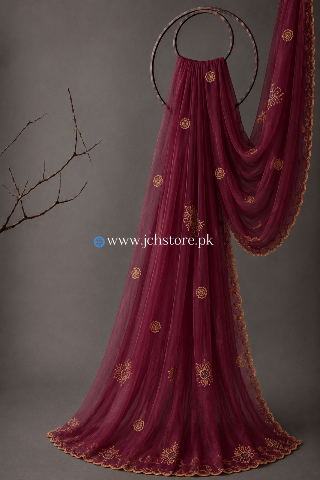 Bareeze Embroidery 1PC Dupatta JCH-318