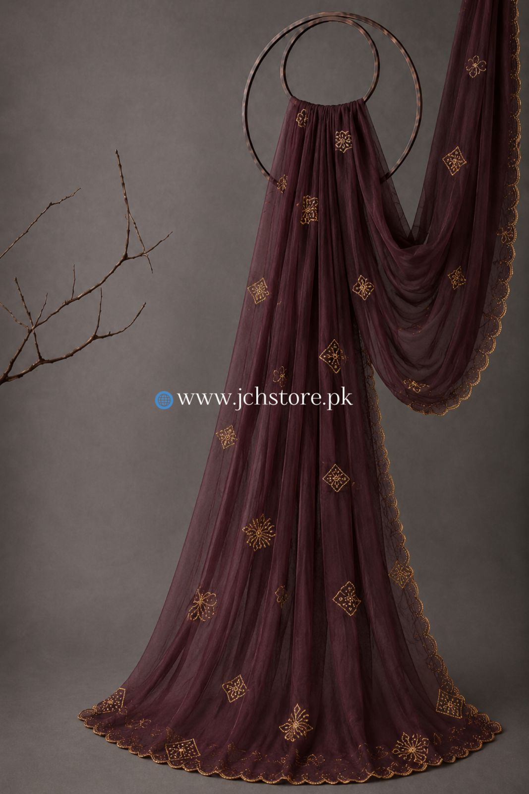 Bareeze Embroidery 1PC Dupatta JCH-320