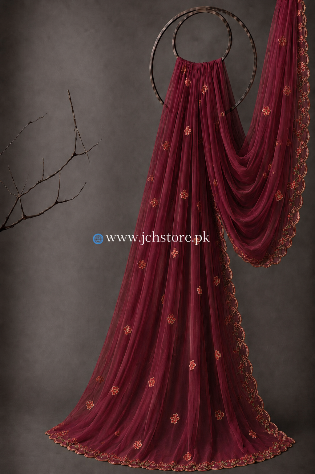 Bareeze Embroidery 1PC Dupatta JCH-332