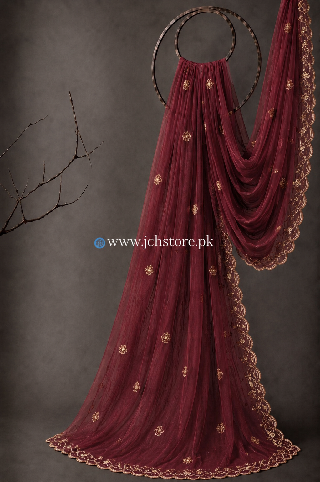 Bareeze Embroidery 1PC Dupatta JCH-333