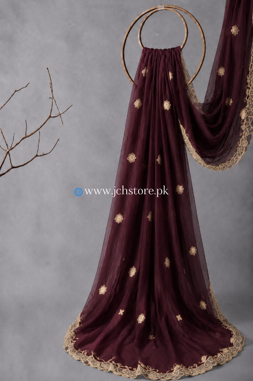 Bareeze Embroidery 1PC Dupatta JCH-295