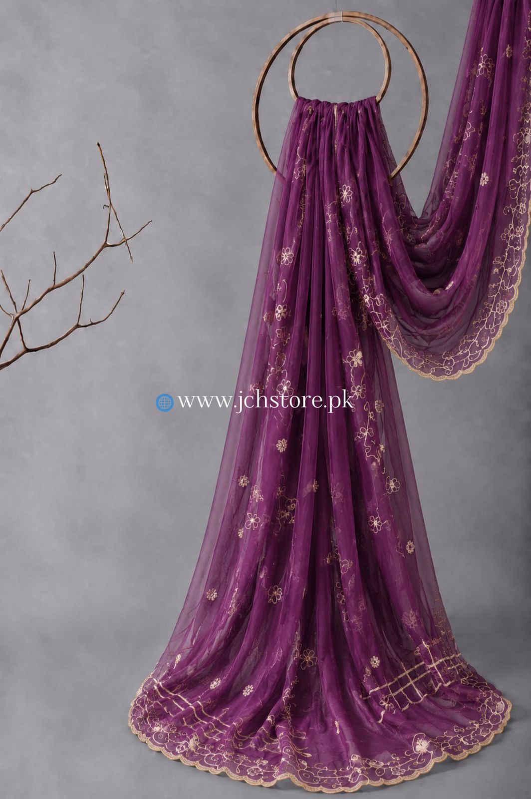 Bareeze Embroidery 1PC Dupatta JCH-296