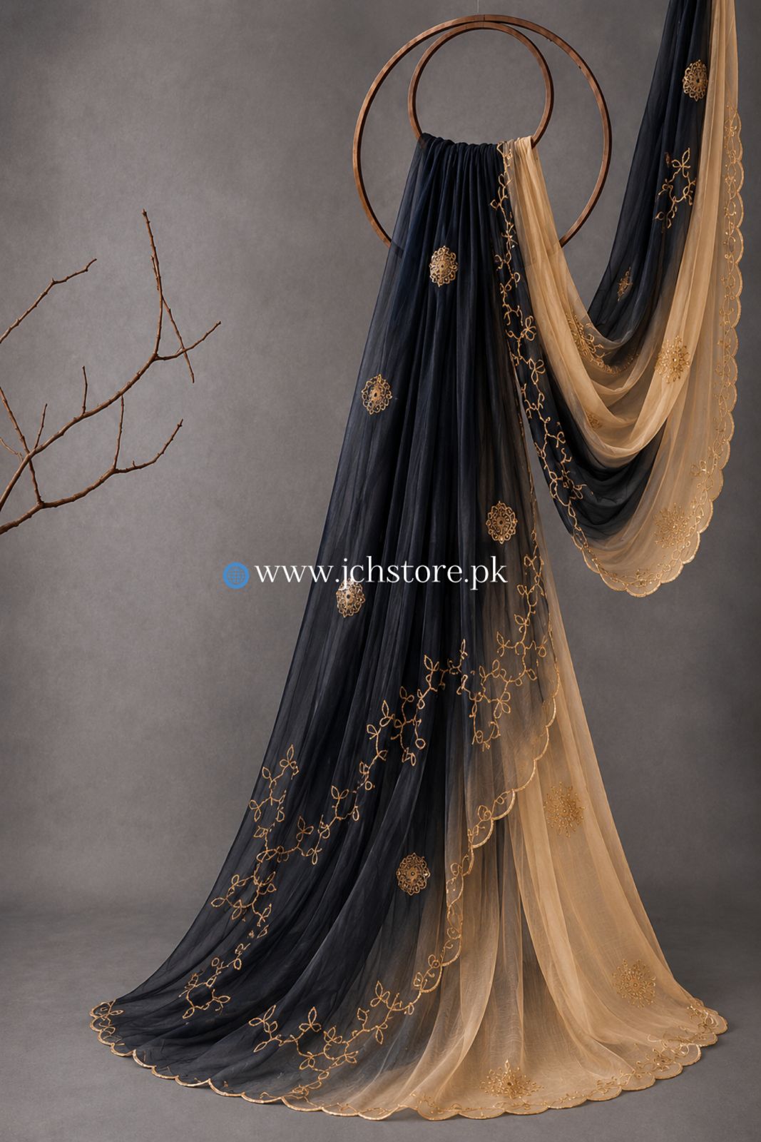 Bareeze Embroidery 1PC Dupatta JCH-308