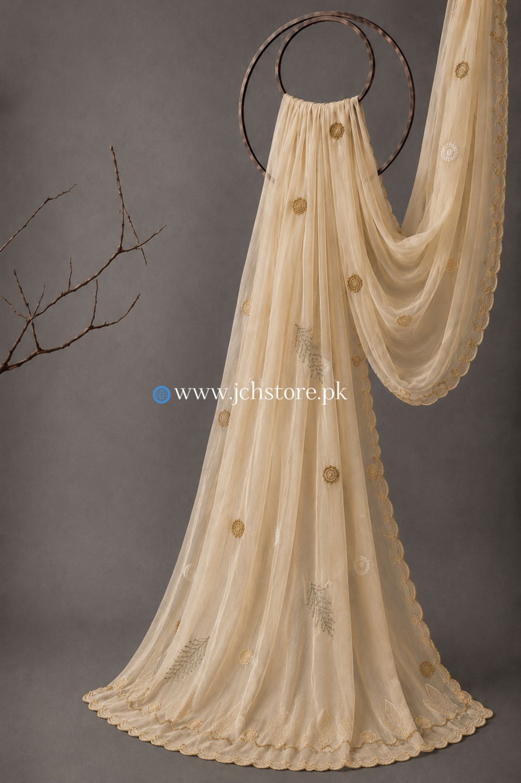 Bareeze Embroidery 1PC Dupatta JCH-321