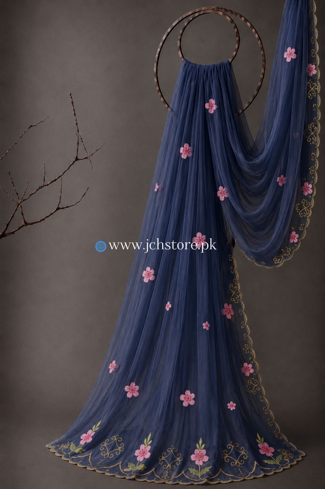 Bareeze Embroidery 1PC Dupatta JCH-324