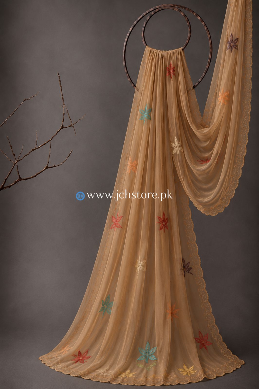 Bareeze Embroidery 1PC Dupatta JCH-314