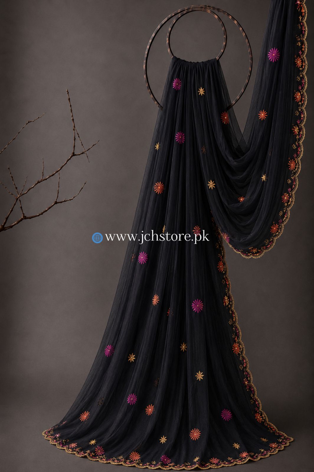 Bareeze Embroidery 1PC Dupatta JCH-313