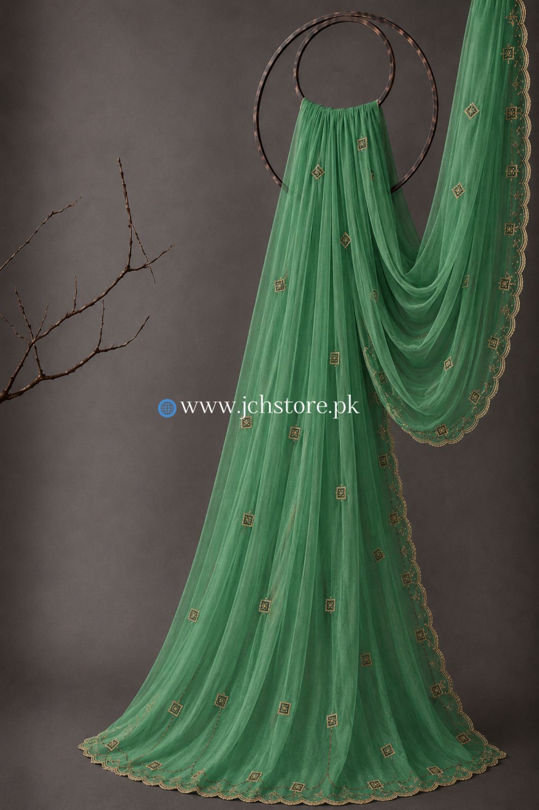 Bareeze Embroidery 1PC Dupatta JCH-323