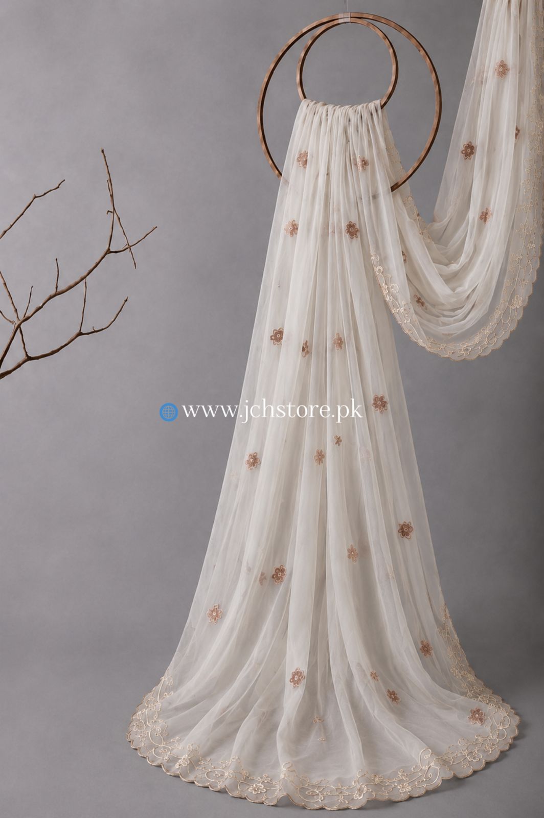 Bareeze Embroidery 1PC Dupatta JCH-302
