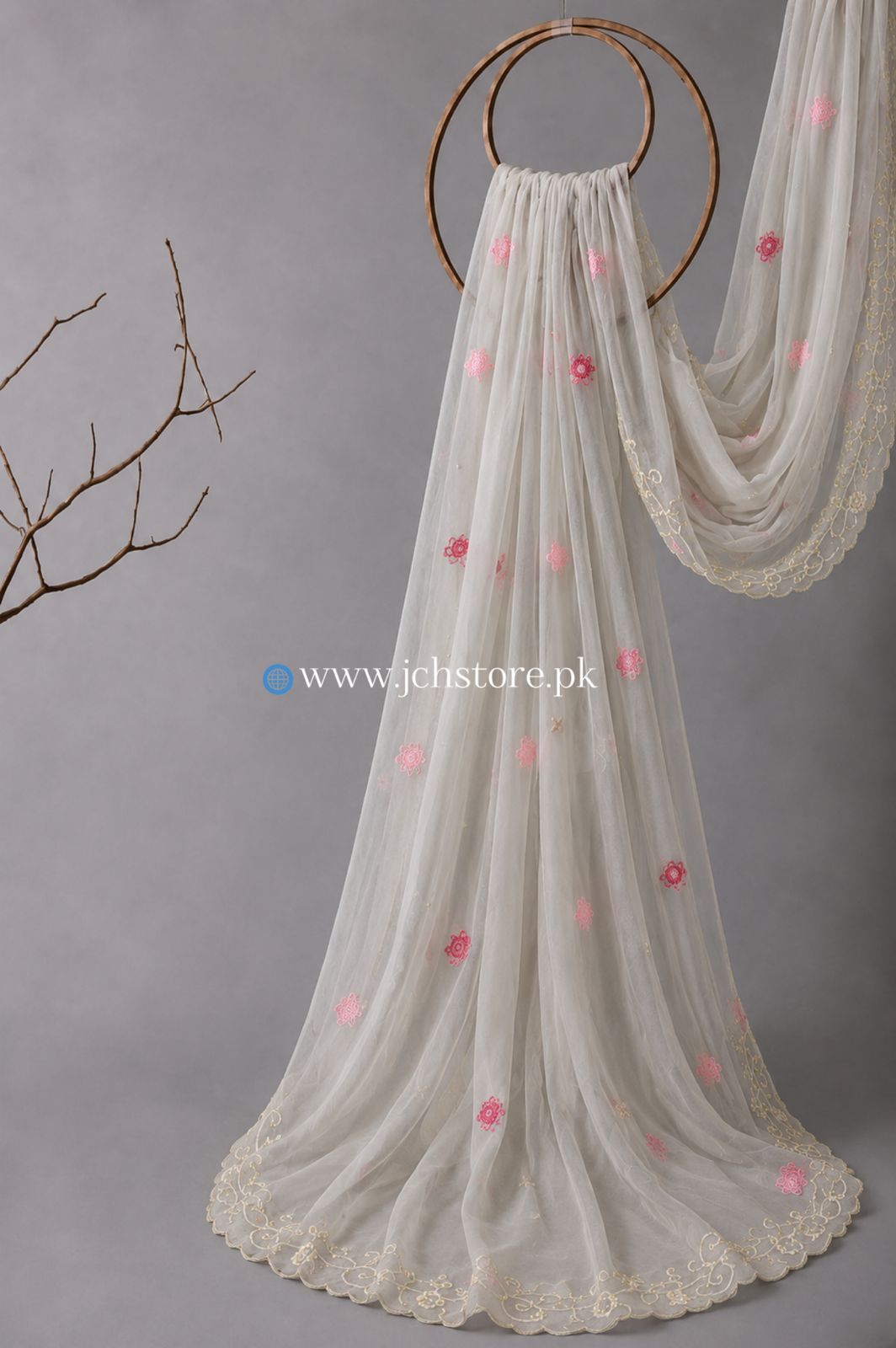 Bareeze Embroidery 1PC Dupatta JCH-301