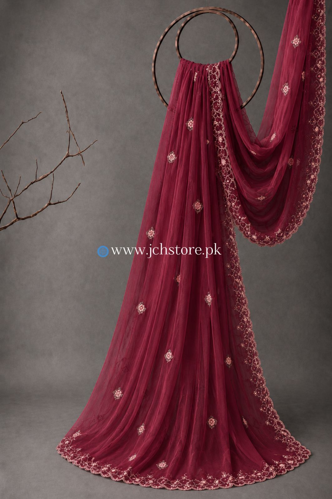 Bareeze Embroidery 1PC Dupatta JCH-305