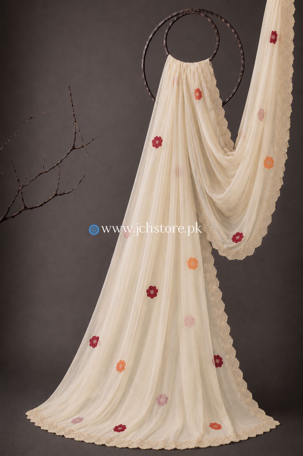 Bareeze Embroidery 1PC Dupatta JCH-338