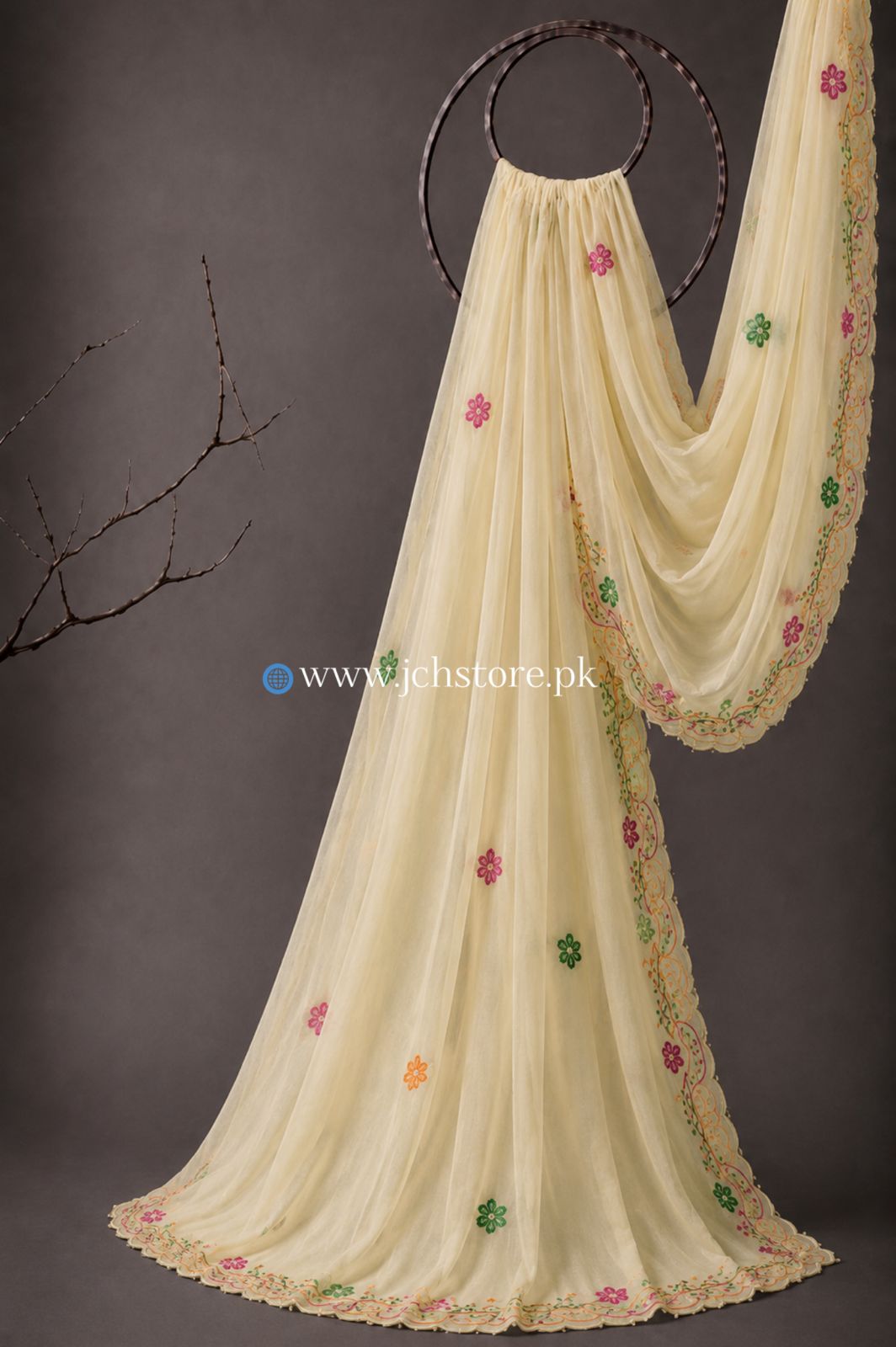 Bareeze Embroidery 1PC Dupatta JCH-339