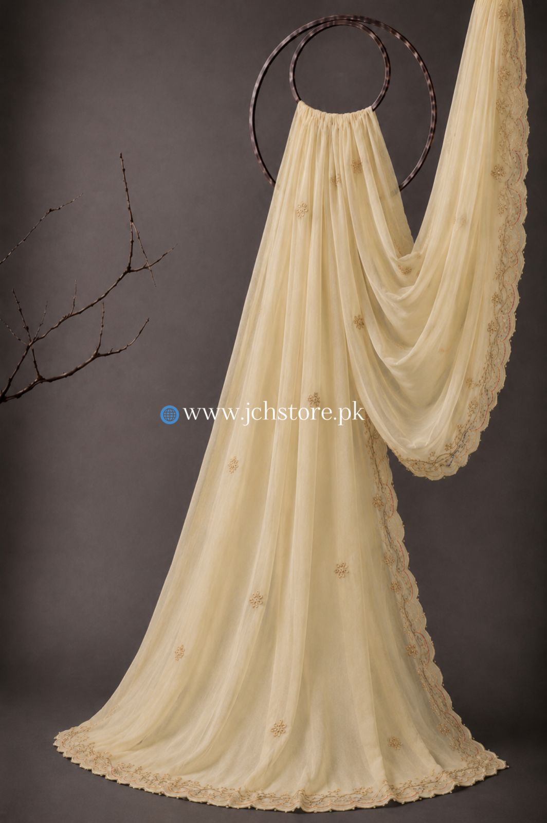 Bareeze Embroidery 1PC Dupatta JCH-337