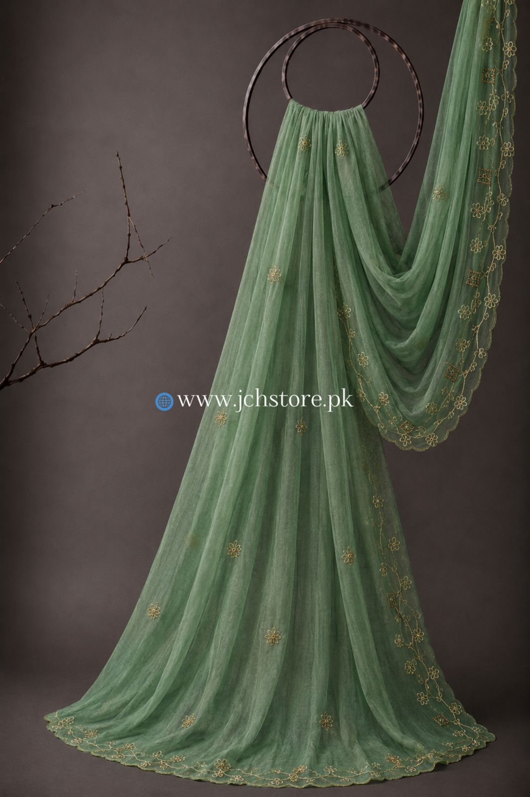 Bareeze Embroidery 1PC Dupatta JCH-336