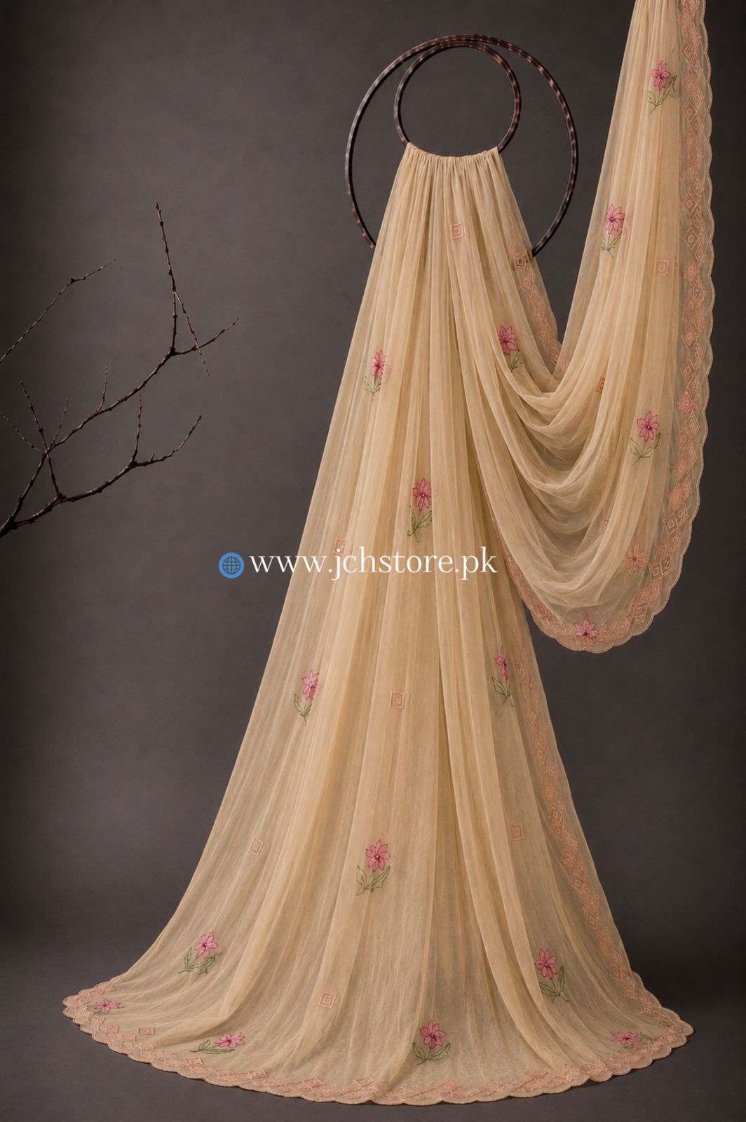 Bareeze Embroidery 1PC Dupatta JCH-353