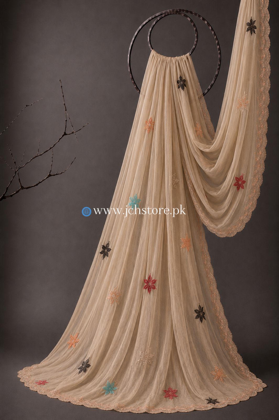 Bareeze Embroidery 1PC Dupatta JCH-345