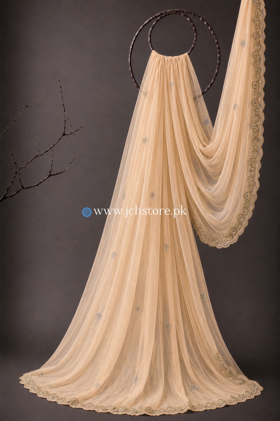 Bareeze Embroidery 1PC Dupatta JCH-354