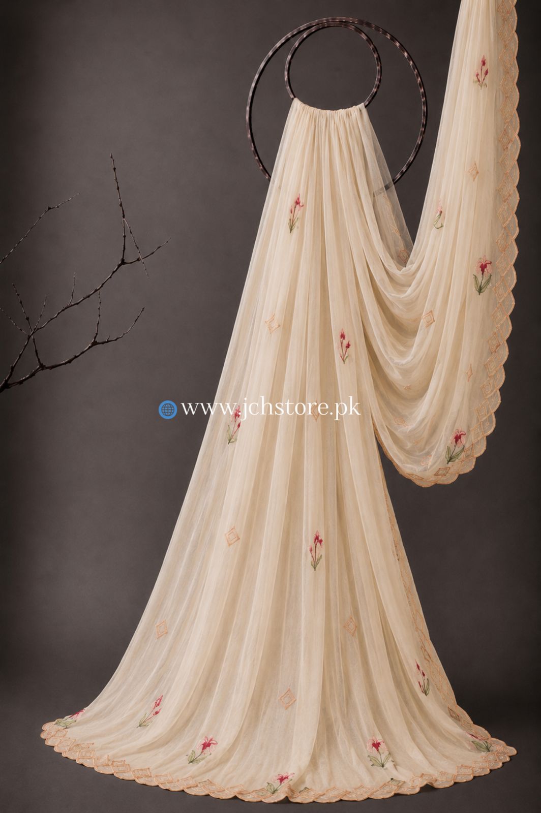 Bareeze Embroidery 1PC Dupatta JCH-346