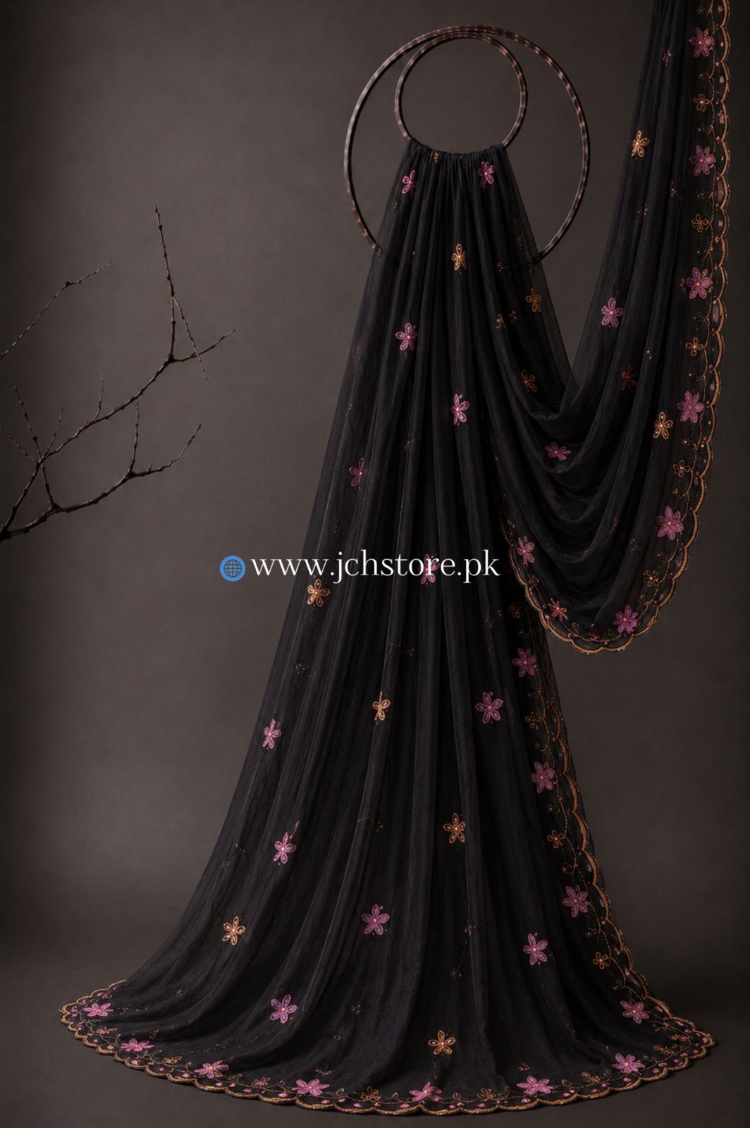 Bareeze Embroidery 1PC Dupatta JCH-352