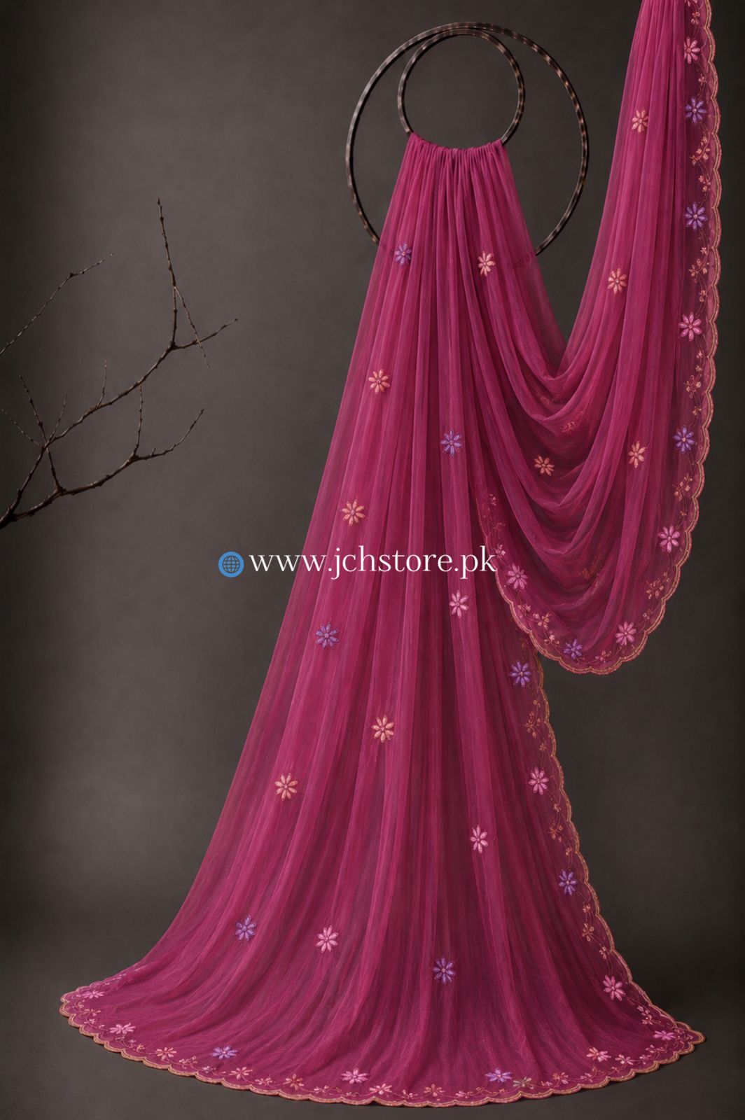 Bareeze Embroidery 1PC Dupatta JCH-343