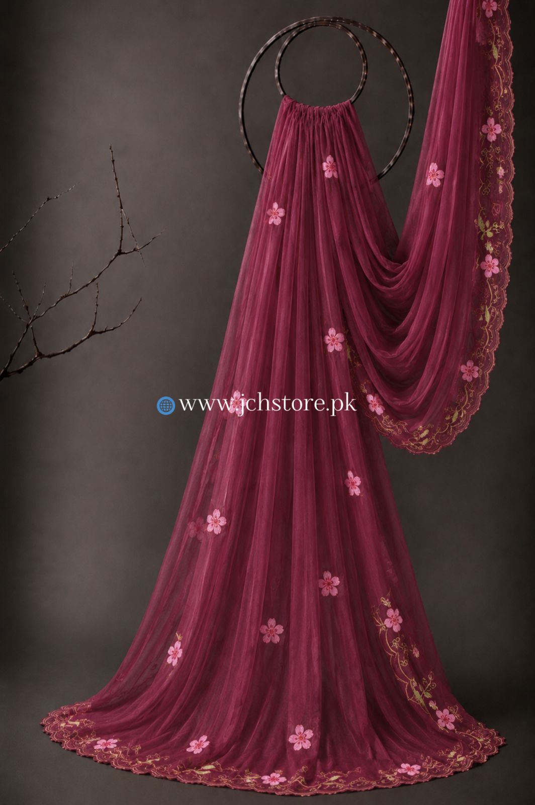 Bareeze Embroidery 1PC Dupatta JCH-341