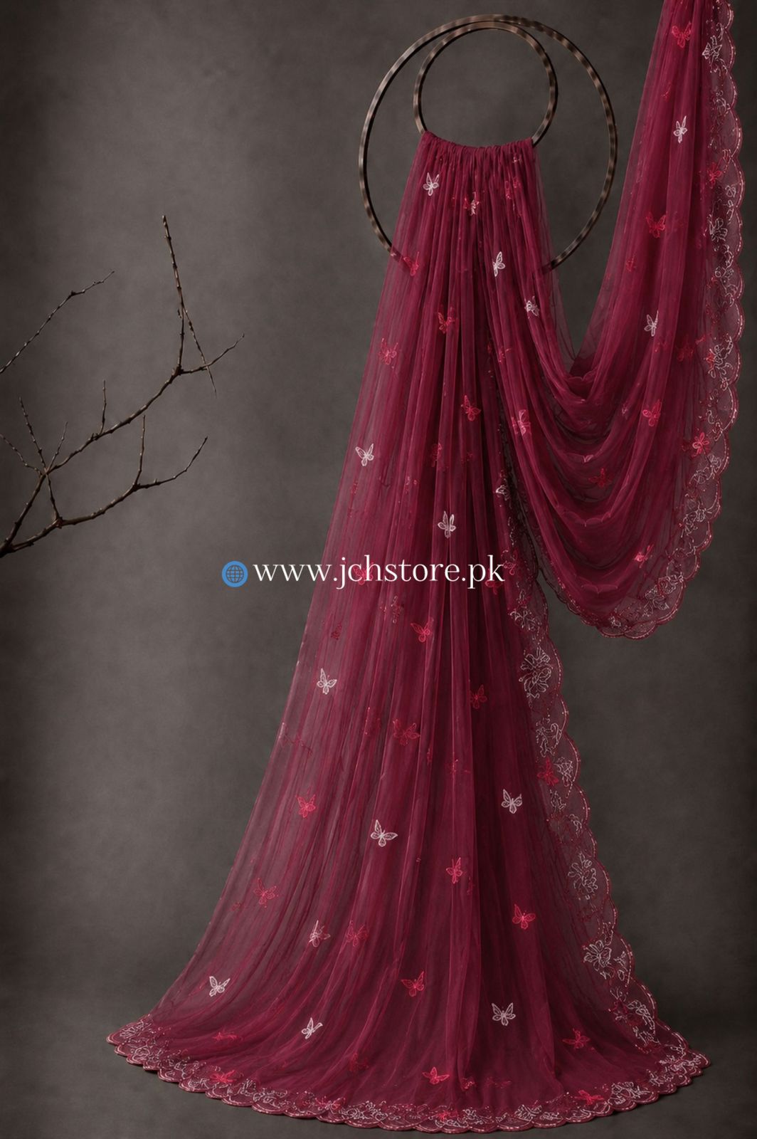 Bareeze Embroidery 1PC Dupatta JCH-334