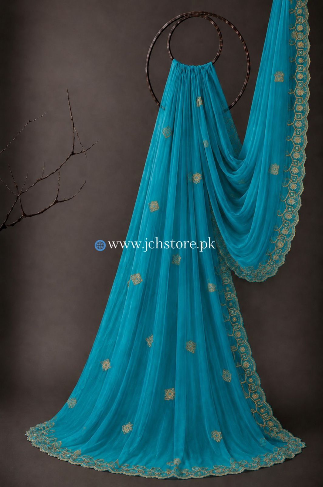 Bareeze Embroidery 1PC Dupatta JCH-351