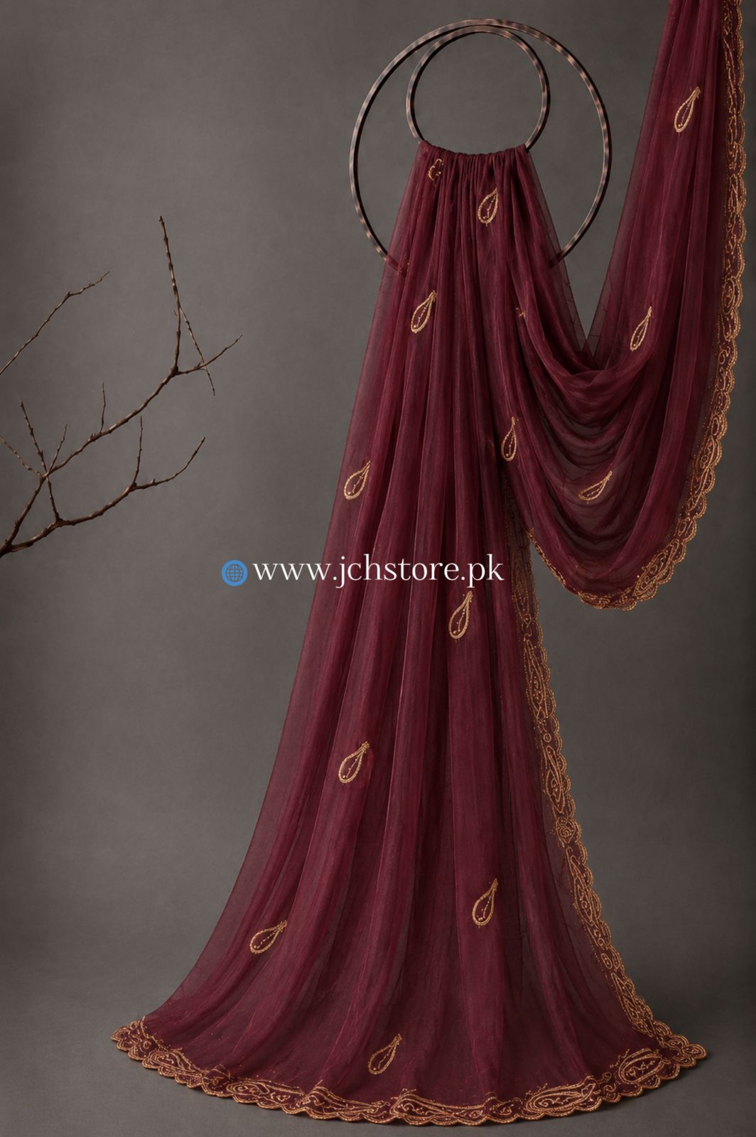 Bareeze Embroidery 1PC Dupatta JCH-317