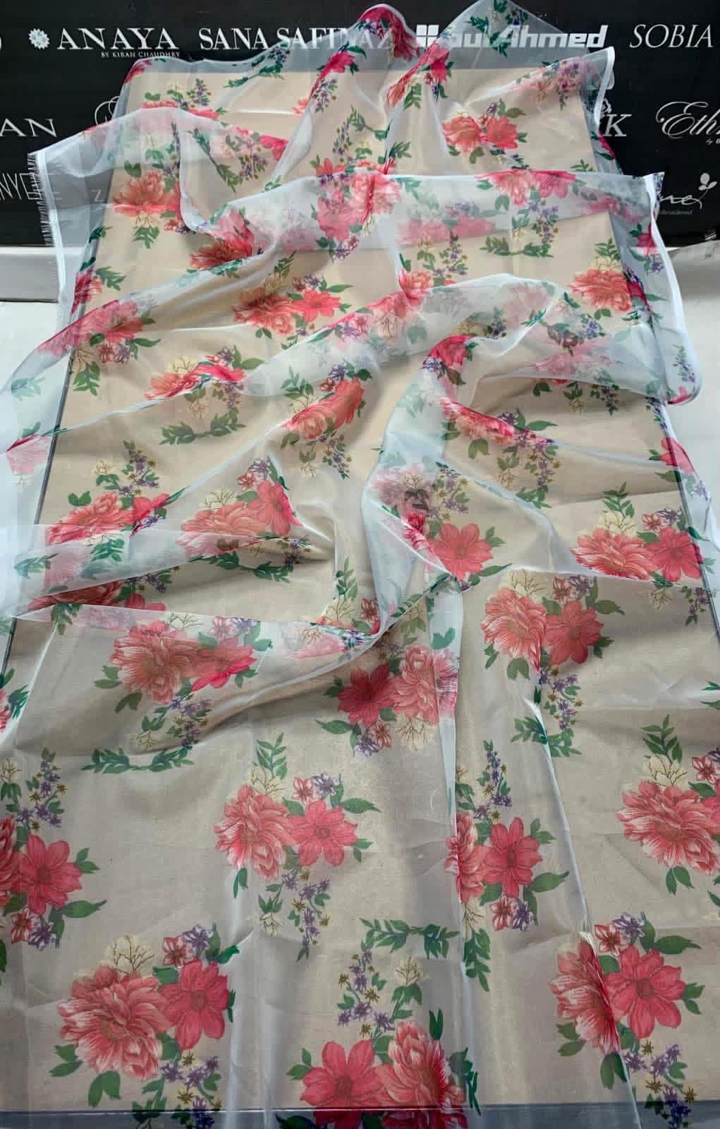 BAROQUE 3PCDIGITAL PRINT Unstiched Diamond Dupatta Suit JCH-417 - Image 3
